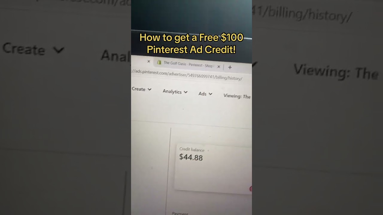 Claim Your Free Pinterest $100 Credit!