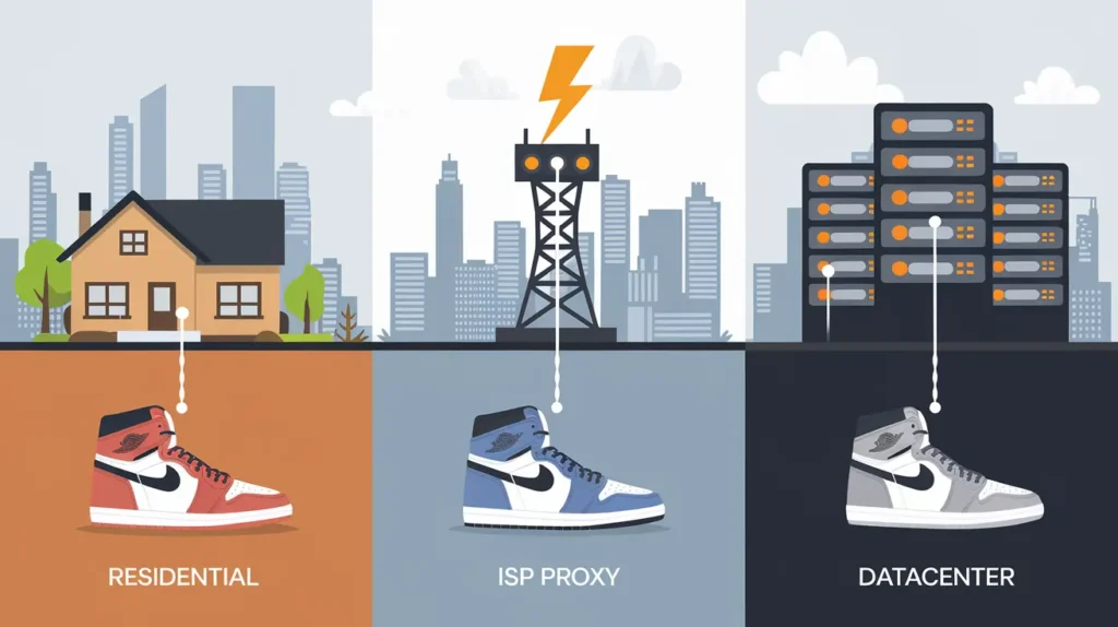 Residential vs. ISP vs. Datacenter Proxies