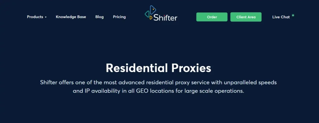 Shifter Residential Proxies