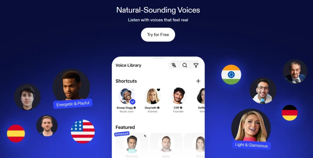 Natural-Sounding Emotional and Multilingual Voices offered by Speechify