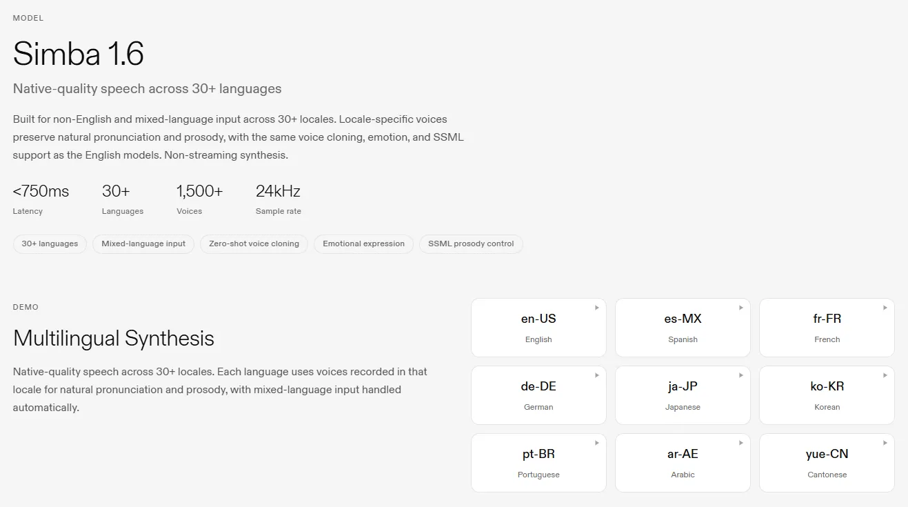 Speechify AI Simba 1.6 Model