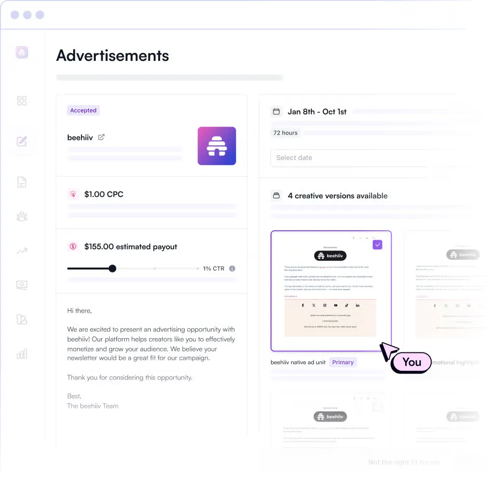 beehiiv Monetisation Tools