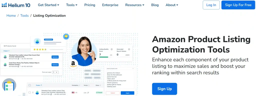 Helium 10 Listing Optimization