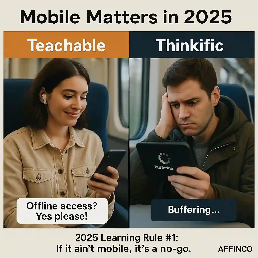 Teachable vs Thinkific - Mobile Responsiveness