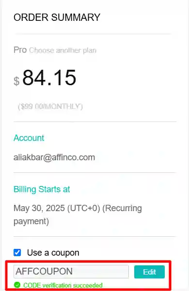 BigSpy - Enter Coupon Code