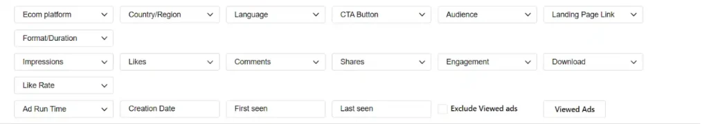 PiPiADS - Advanced Filtering and Search