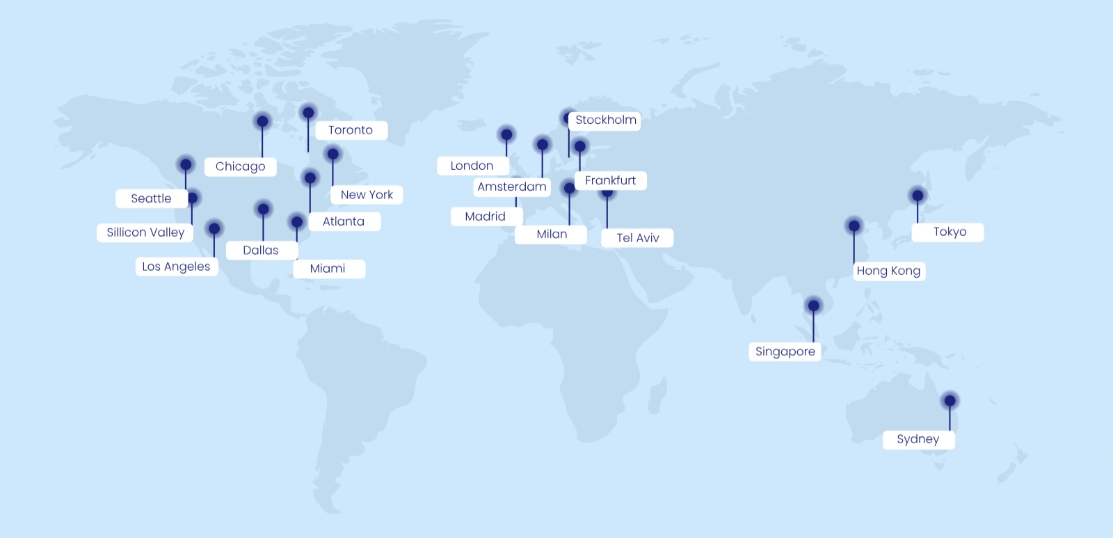 VPSServer - VPS hosting locations across the world