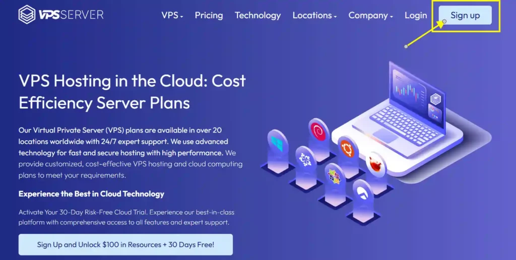 VPSServer coupon- signup for free trial