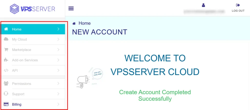 VPSServer management console