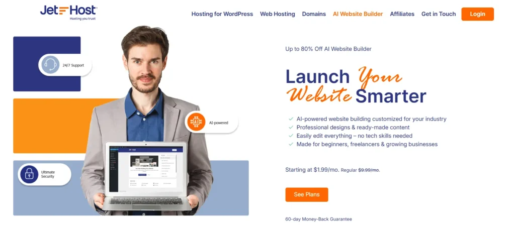 JetHost AI Website Builder