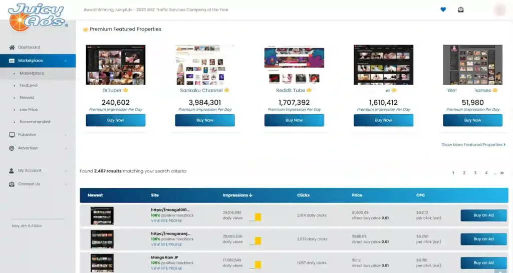 JuicyAds Adult Ad Networks