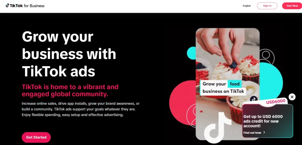 Redeem TikTok for Business $6000 In-Ad Credits