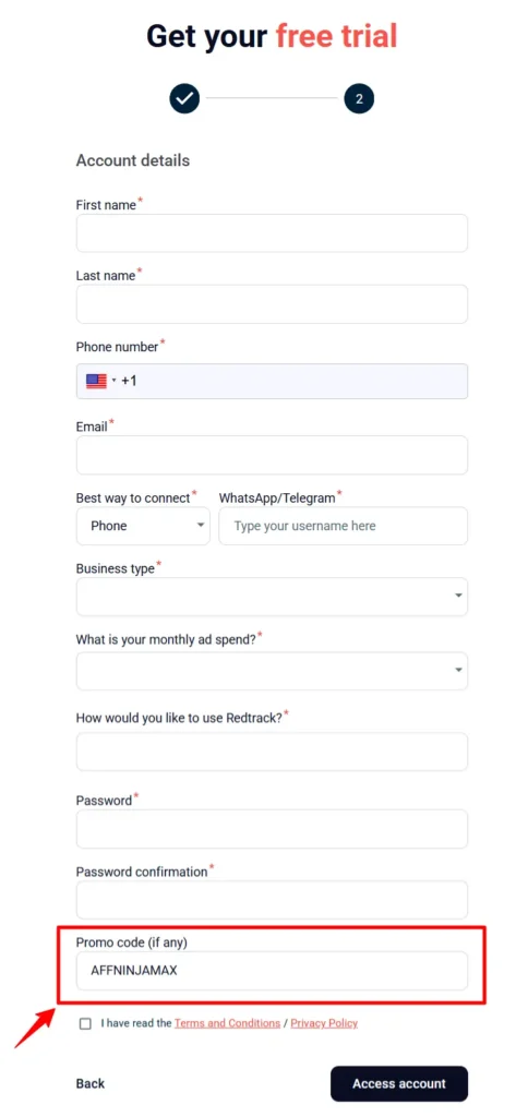 Redtrack Free Trial