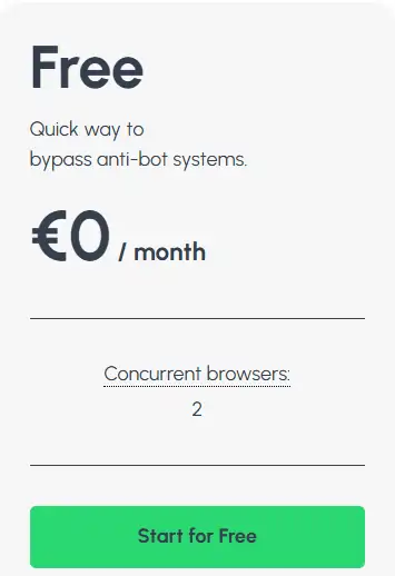 Kameleo Free Plan