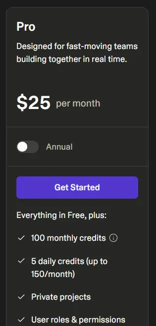 Lovable Pro Plan