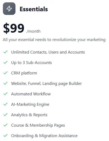 Centripe Essentials Plan