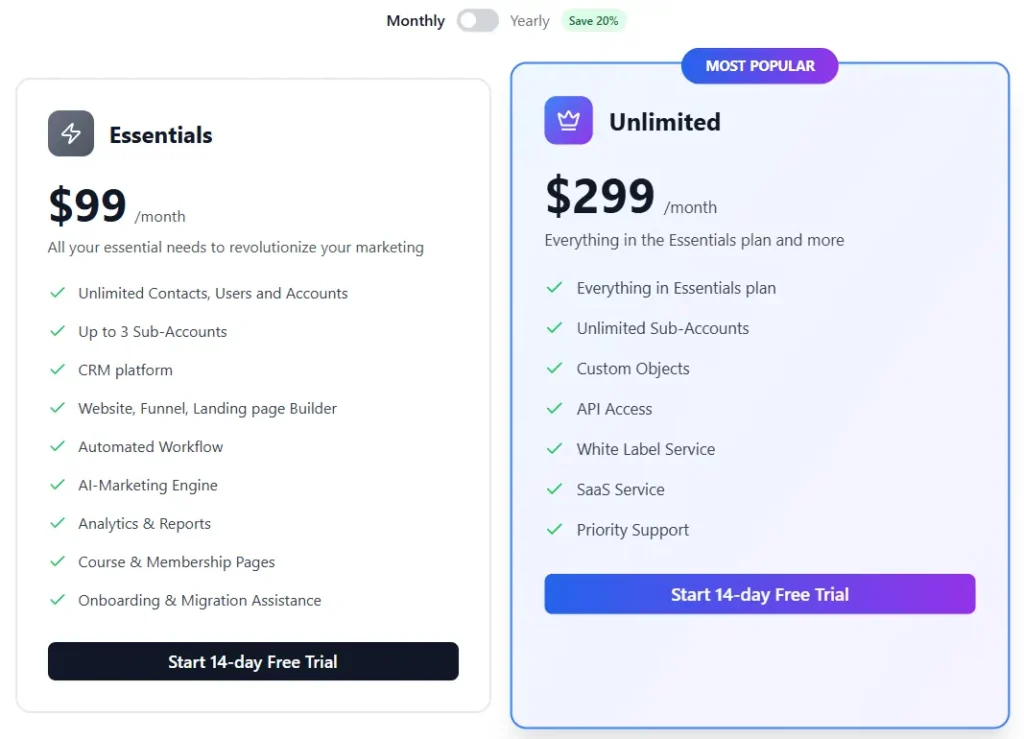 Centripe Pricing Plans