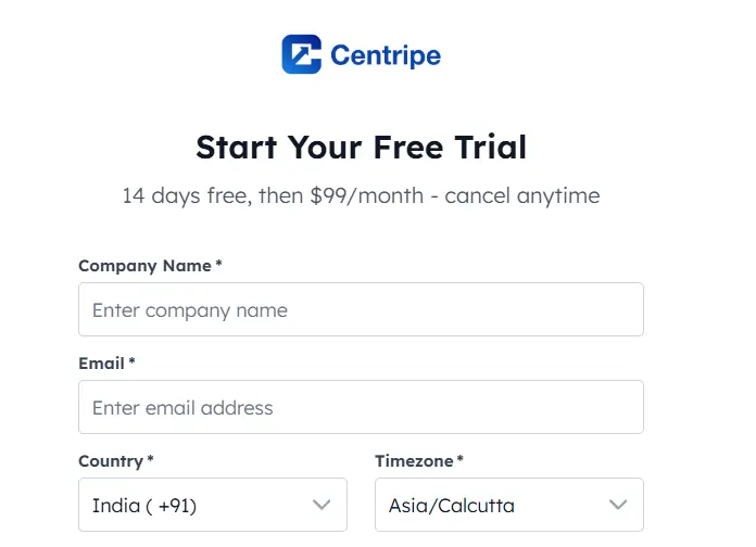 Centripe - Start Your Free Trial