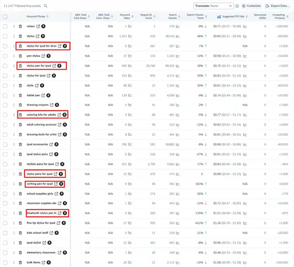 Helium 10 - Explore Long-Tail Keyword Variations