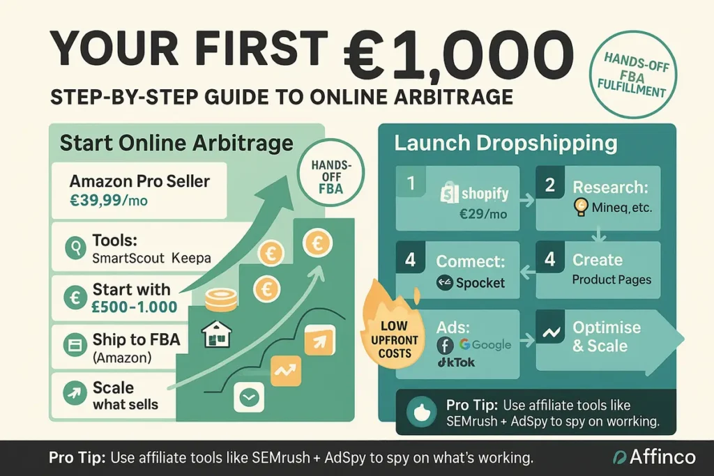 Starting with Online Arbitrage and launch Dropshipping