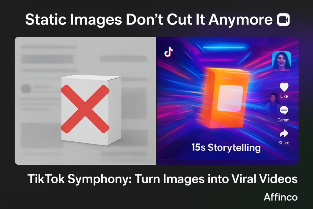 tatic product image vs. vibrant TikTok-style video ad