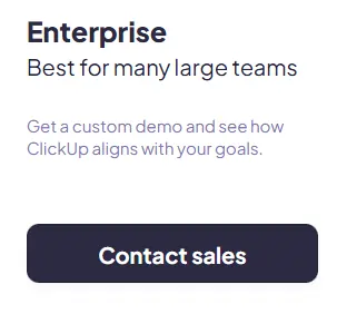 ClickUp Enterprise Plan