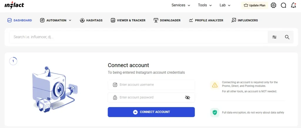 Inflact Dashboard