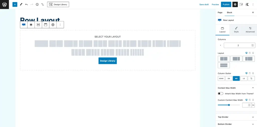 Row Layout In Kadence