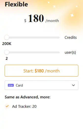 PiPiADS Flexible Plan