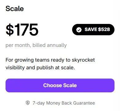 Surfer SEO Scale Plan