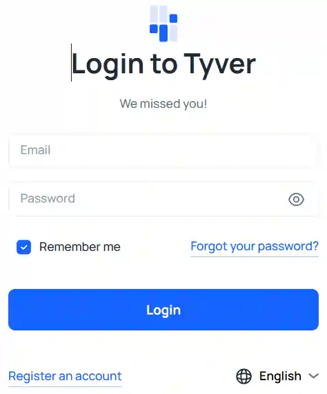 Tyver - Create your account