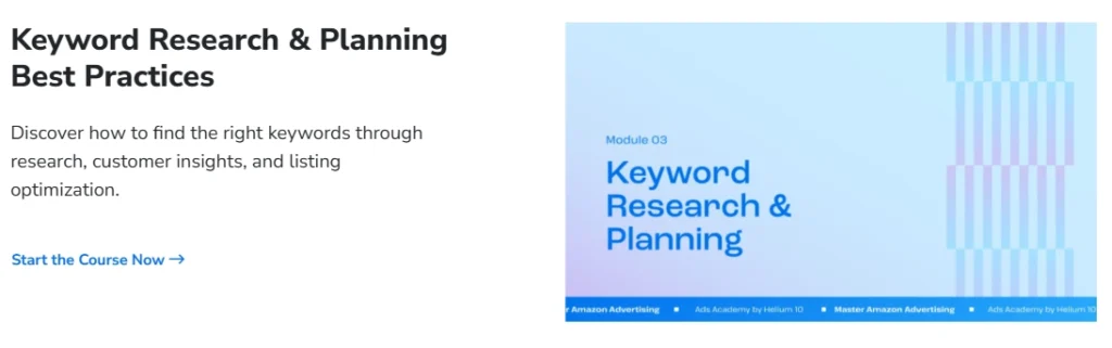 Helium 10 Keyword Research for PPC