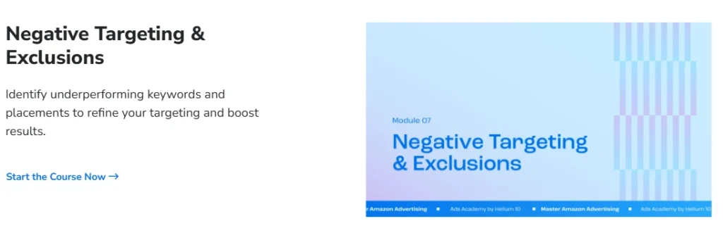 Helium 10 Negative Targeting Mastery
