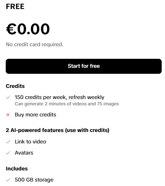 Pippit AI Free Plan