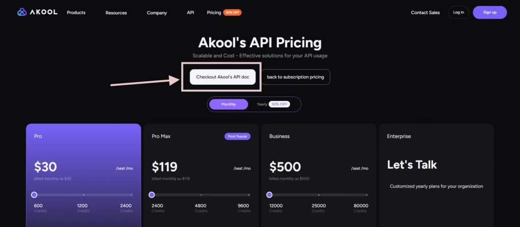 AKOOL API Pricing and Credits