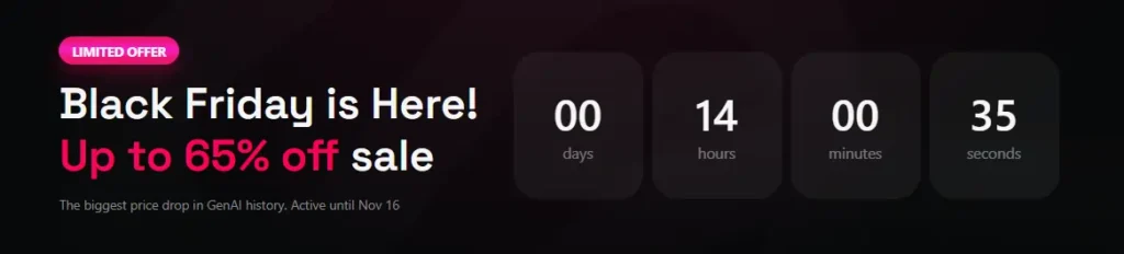 Higgsfield Black Friday Offer