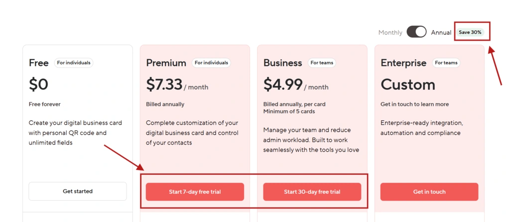 Blinq Subscriptions Plans