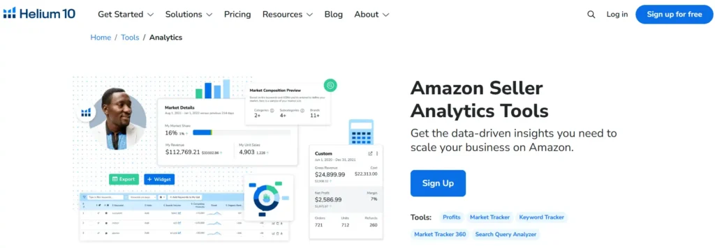 Helium 10 Real-Time Analytics