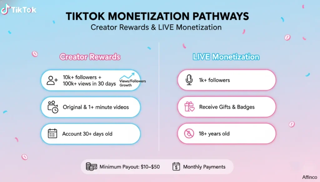 Requirements to join the TikTok Creator Program