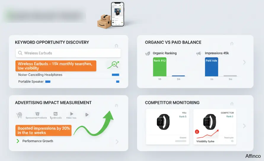 Track Amazon keywords