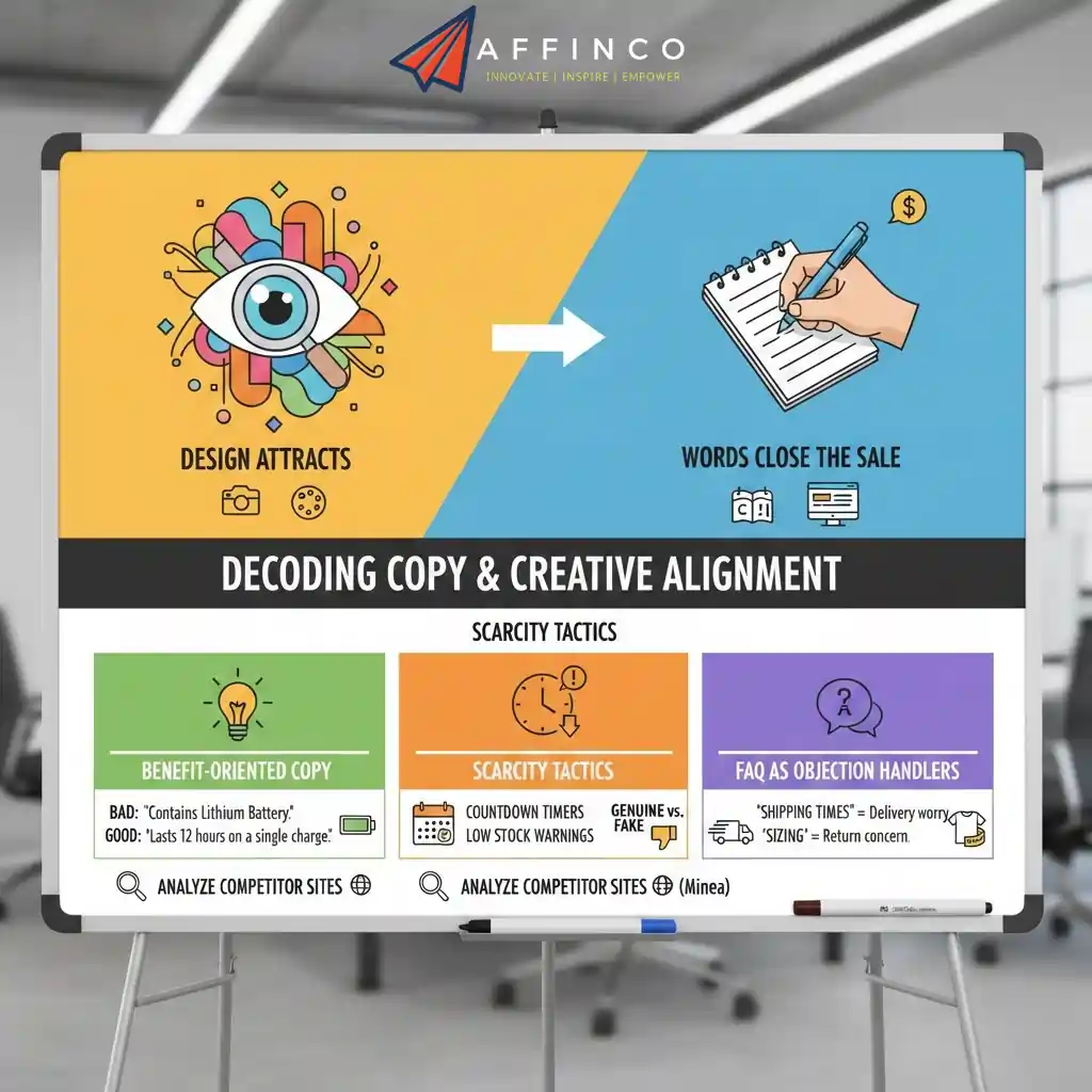 Analyzing copywriting strategies & consistency in ecommerce