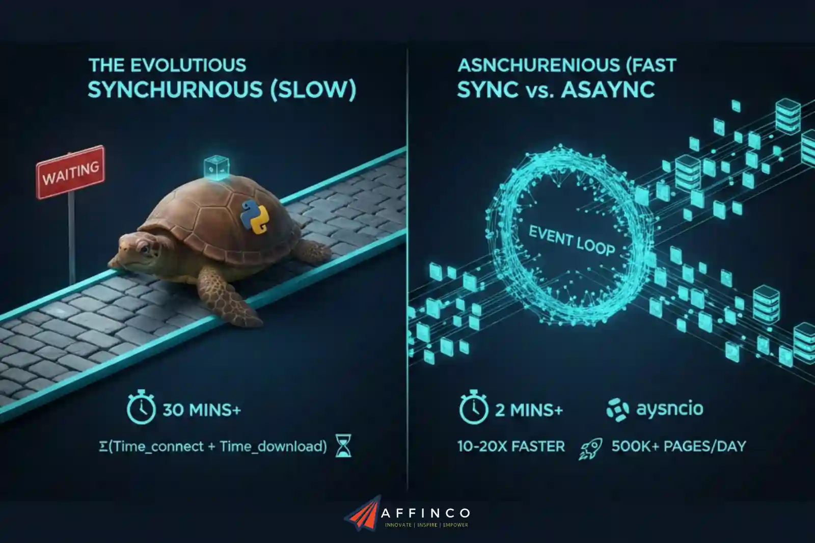 Asynchronous Python web scraping outperforming synchronous requests