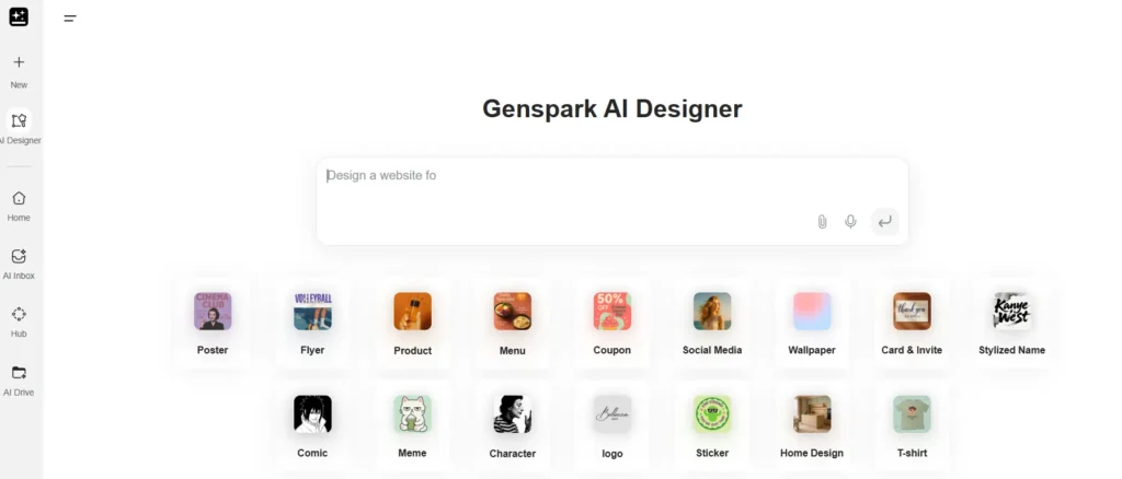 Genspark AI Designer