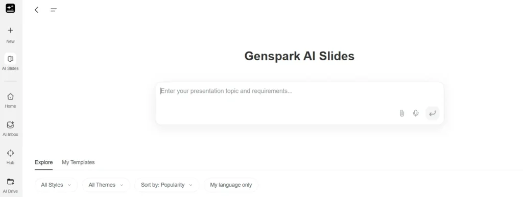 Genspark AI Slides