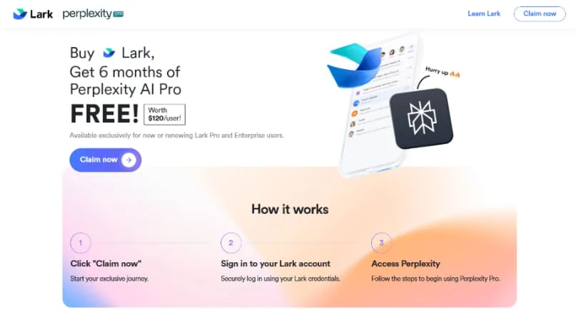 Lark Suite Perplexity Pro