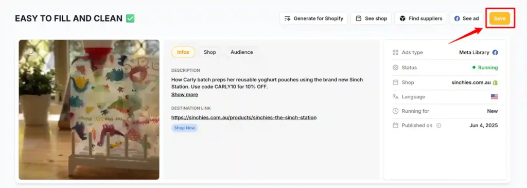 Minea Viral Creatives