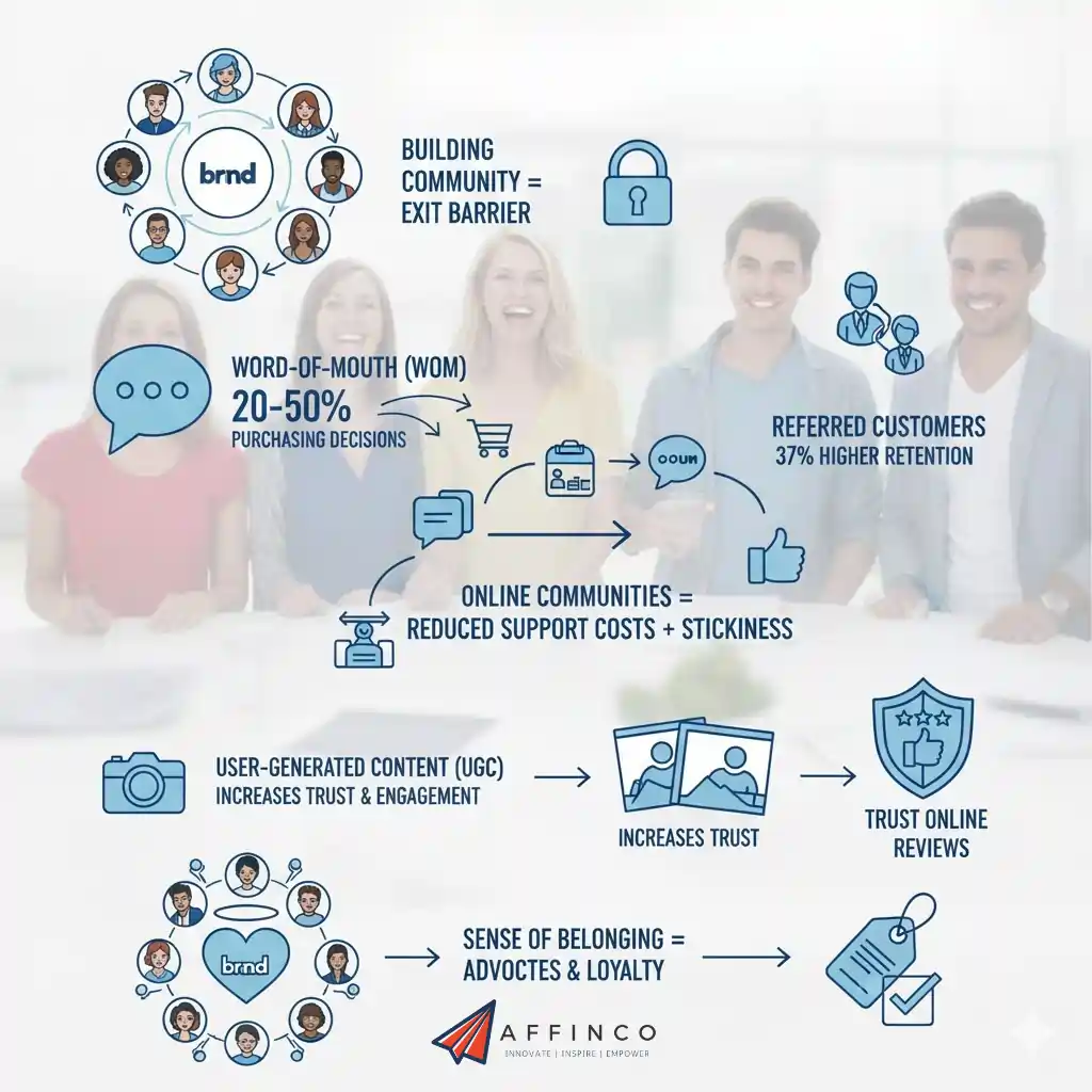 Social Proof and Community Impact for Customer Retention