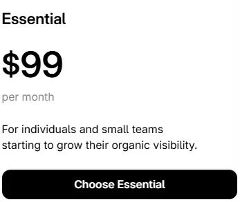 Surfer SEO Essential Plan