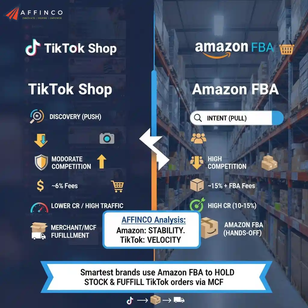 TikTok Shop and Amazon FBA comparison