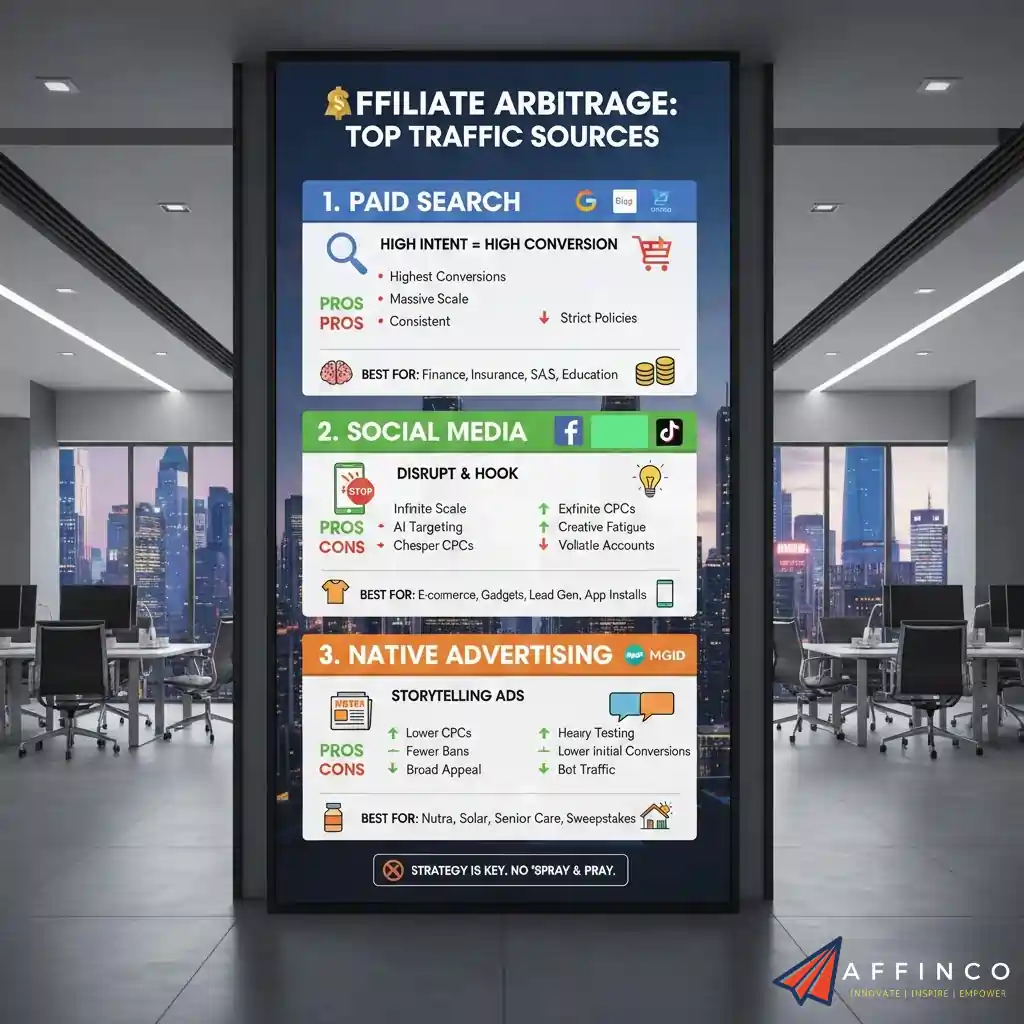 Affiliate Arbitrage Traffic Sources